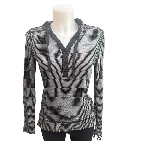 Lauren Ralph Lauren Striped Hoodie‎ Pullover Sweater Womens size small - Picture 1 of 7
